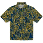 California Golden Bears Hawaiian Shirt - Leaf Outline | Moonbestprint