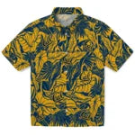 California Golden Bears Hawaiian Shirt - Monstera Layer | Moonbestprint