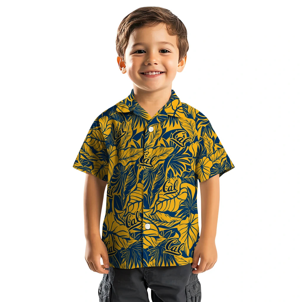 California Golden Bears Hawaiian Shirt - Monstera Layer | Moonbestprint