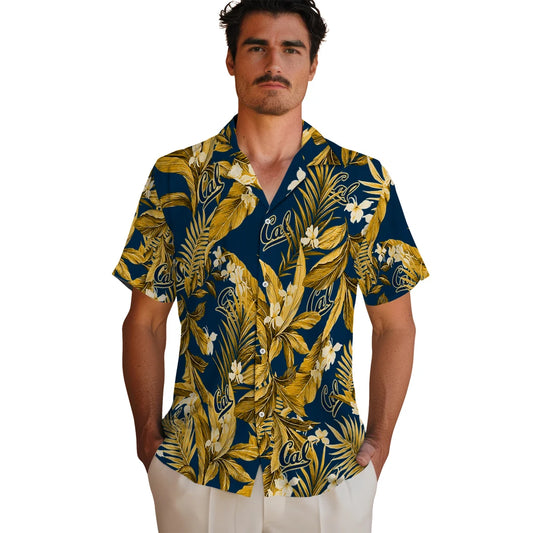 California Golden Bears Hawaiian Shirt - Palm Leaves | Moonbestprint