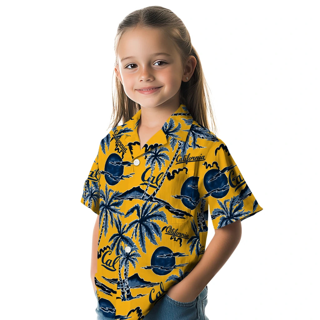 California Golden Bears Hawaiian Shirt - Palm Sunset | Moonbestprint