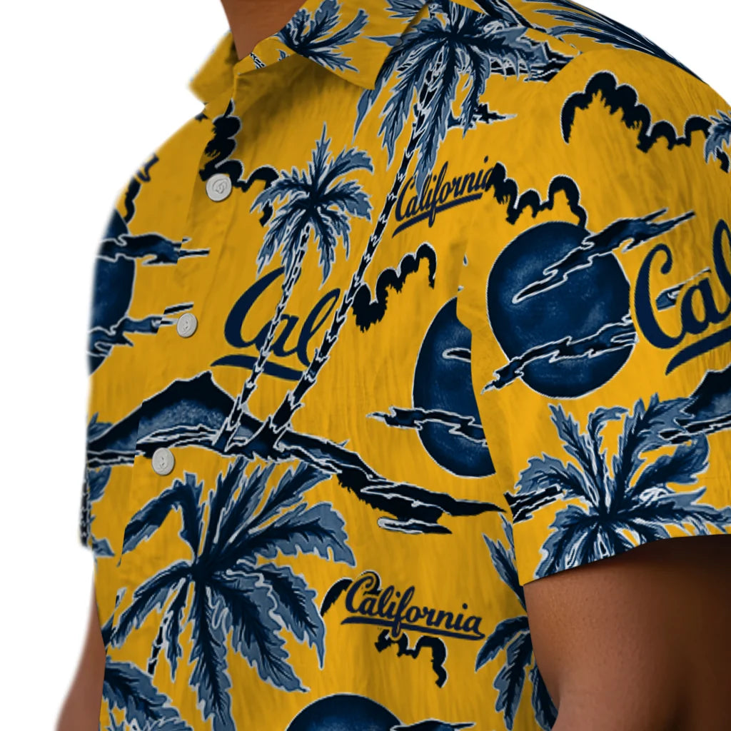 California Golden Bears Hawaiian Shirt - Palm Sunset | Moonbestprint