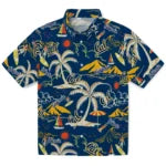 California Golden Bears Hawaiian Shirt - Palm Tree Island | Moonbestprint