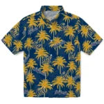 California Golden Bears Hawaiian Shirt - Palm Tree Motif | Moonbestprint