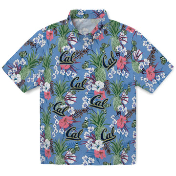 California Golden Bears Hawaiian Shirt - Pineapple Bouquet | Moonbestprint