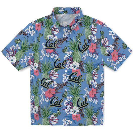 California Golden Bears Hawaiian Shirt - Pineapple Bouquet | Moonbestprint
