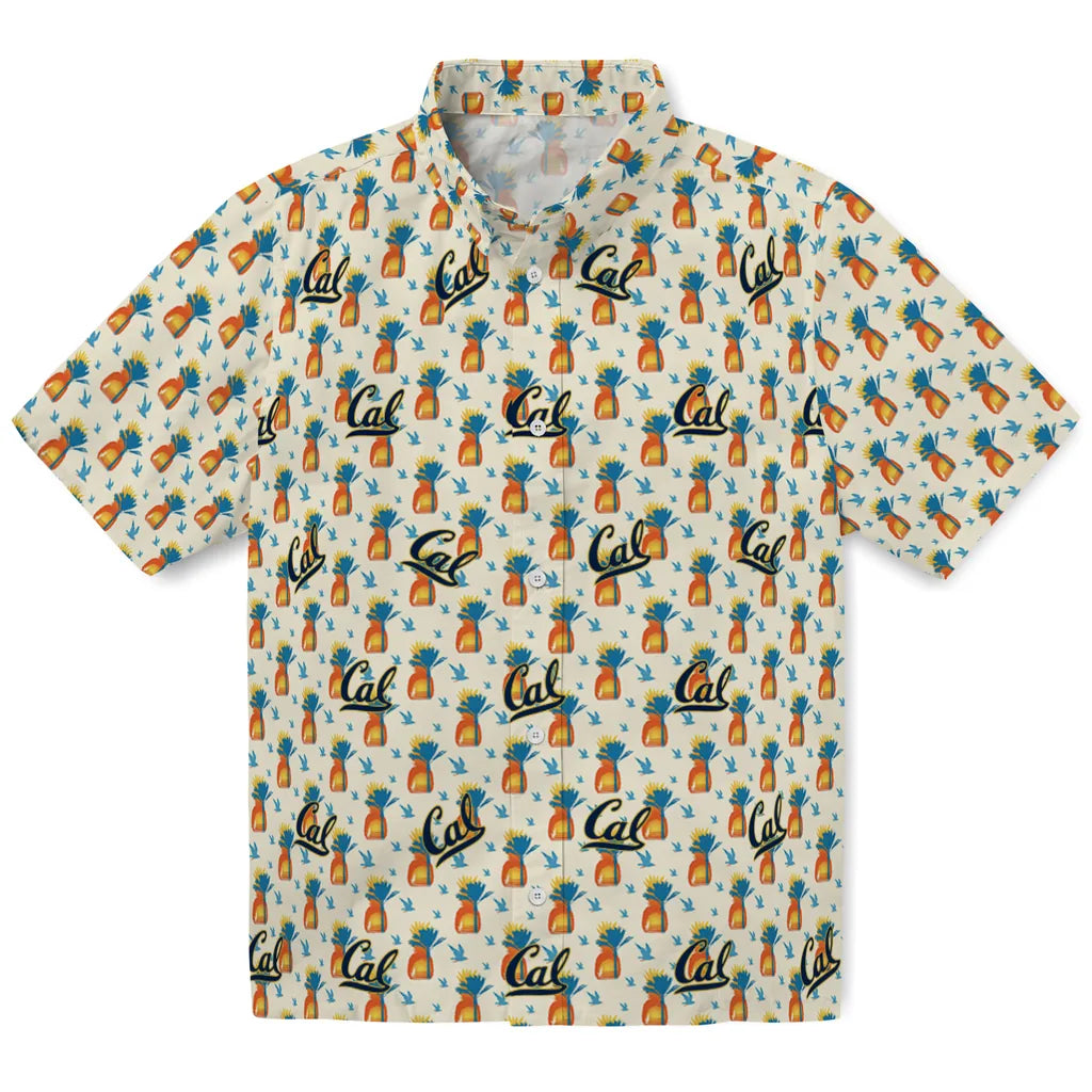 California Golden Bears Hawaiian Shirt - Pineapple Delight | Moonbestprint