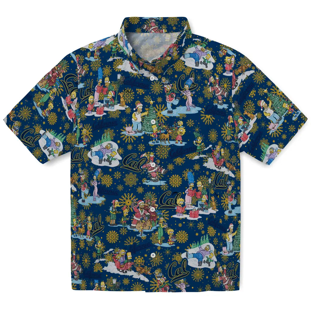 California Golden Bears Hawaiian Shirt - Simpsons Christmas | Moonbestprint