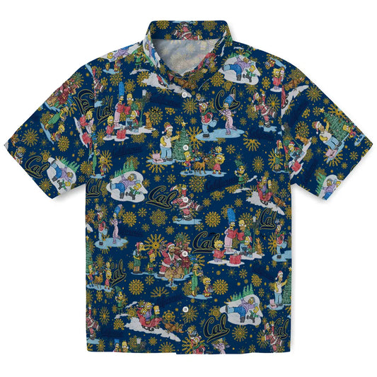 California Golden Bears Hawaiian Shirt - Simpsons Christmas | Moonbestprint