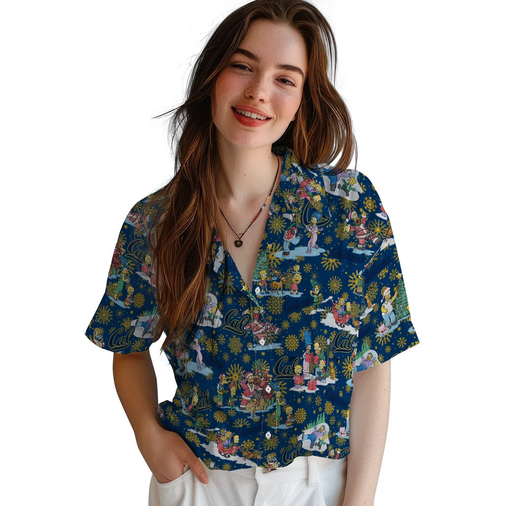 California Golden Bears Hawaiian Shirt - Simpsons Christmas | Moonbestprint