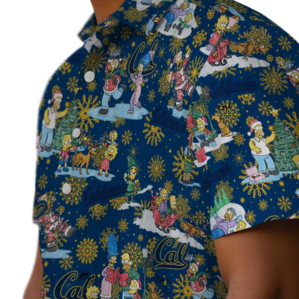 California Golden Bears Hawaiian Shirt - Simpsons Christmas | Moonbestprint