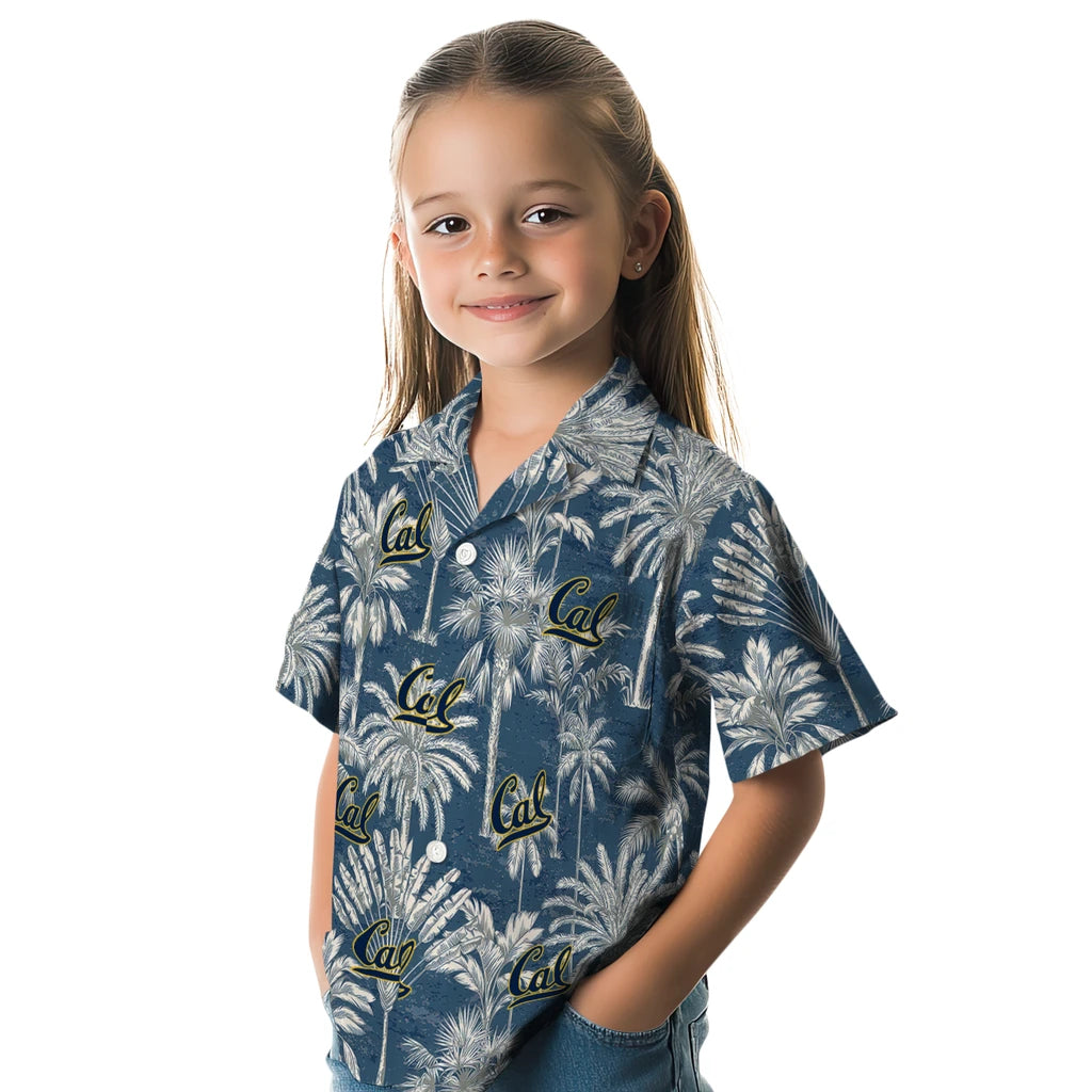 California Golden Bears Hawaiian Shirt - Vintage Palm Tree | Moonbestprint