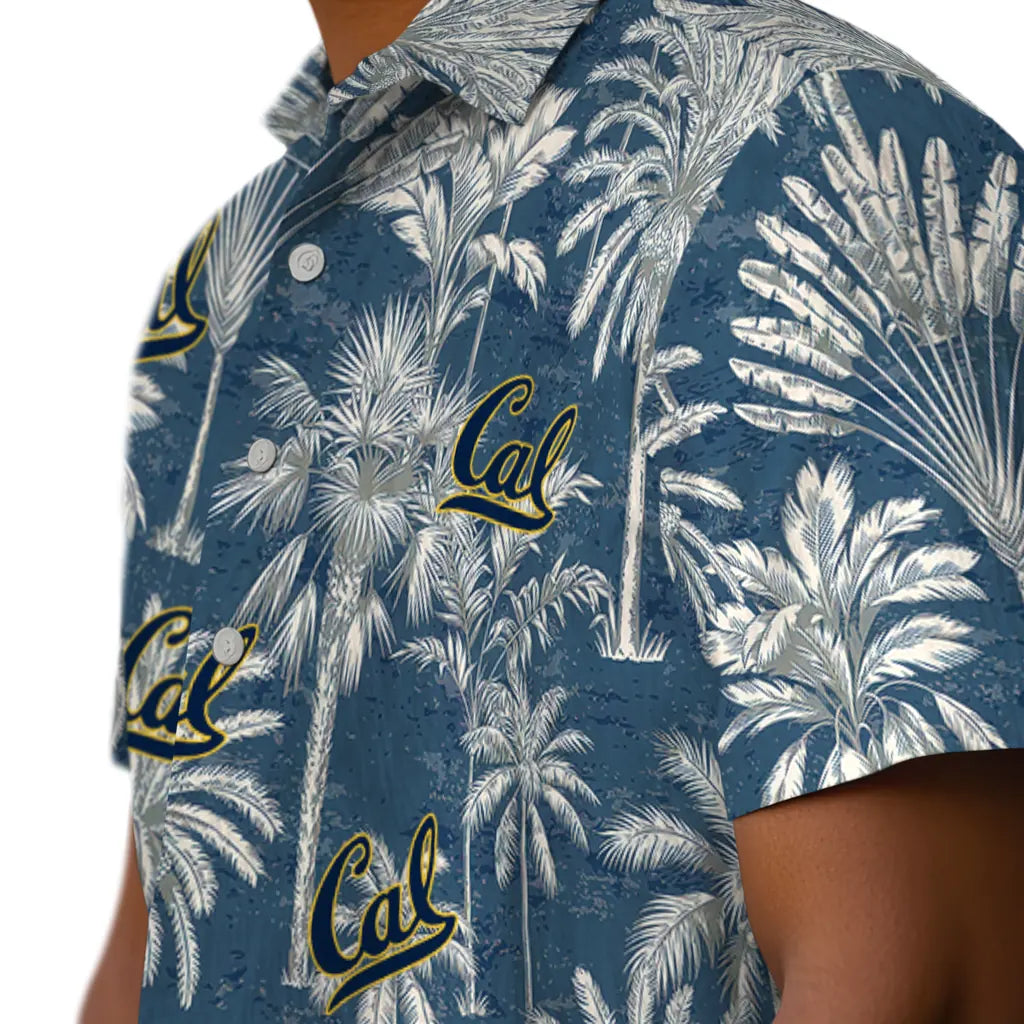 California Golden Bears Hawaiian Shirt - Vintage Palm Tree | Moonbestprint