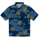California Golden Bears Hawaiian Shirt - Wave Palm | Moonbestprint