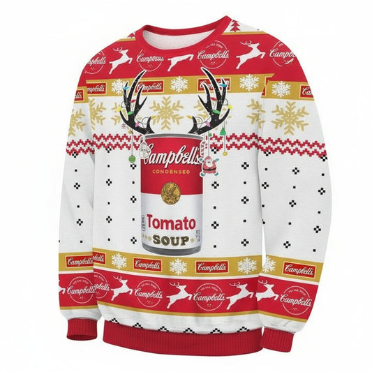 Campbell?s Condensed Tomato Soup Ugly Christmas Sweater 2022 ? Usalast