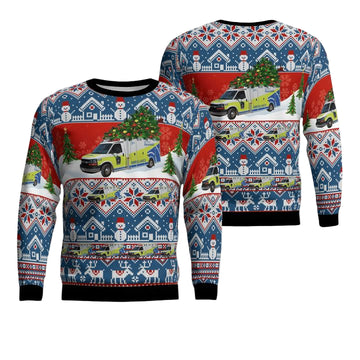 Canada Grey County Paramedics Christmas AOP Sweater ? NL61 ? Usalast