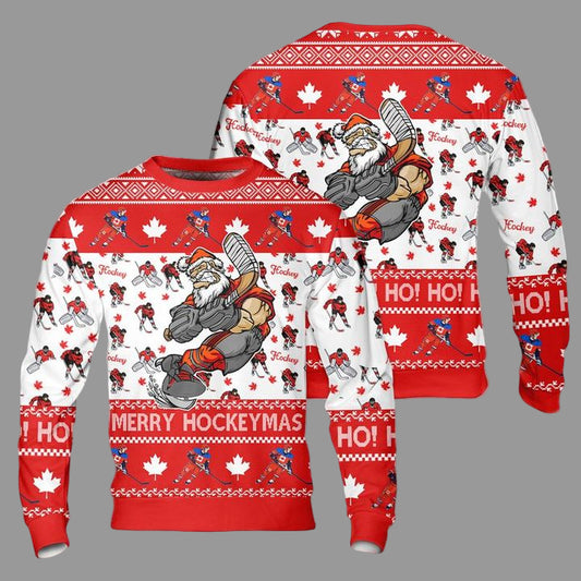 Canada Merry Hockeymas Christmas Sweater 3D ? Usalast