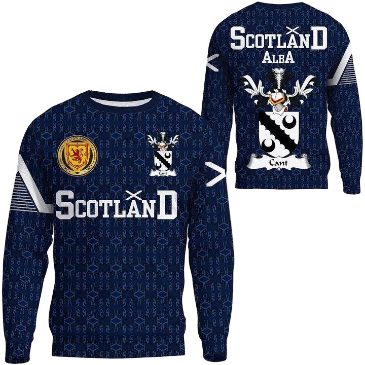 Cant Family Crest Sweater Scottish Home ? 1991 Style A7 ? Usalast