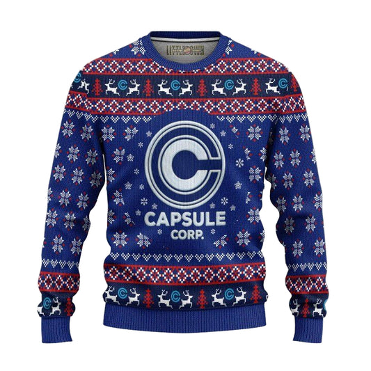 Capsule Corp Ugly Christmas Sweater And 3D Hoodie Dragon Ball Xmas Gift ? Usalast