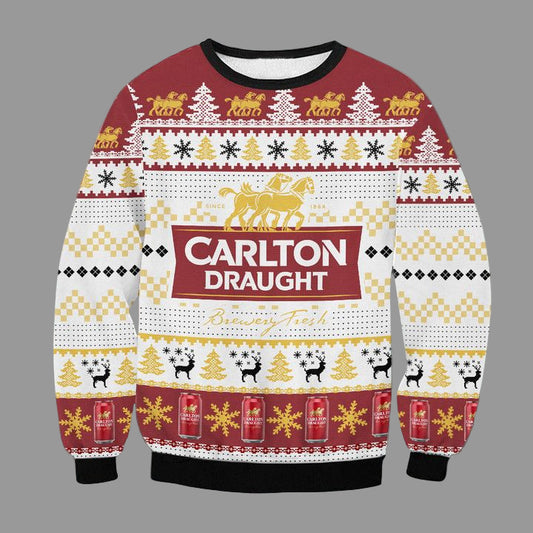 Carlton Draught Beer Ugly Christmas Sweater 2022 ? Usalast