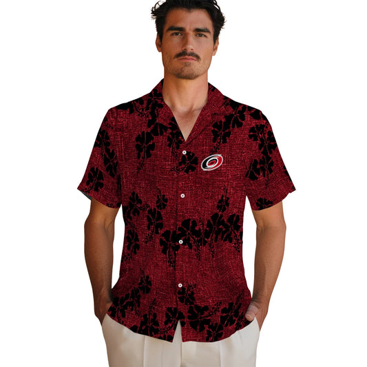 Carolina Hurricanes Hawaiian Shirt - 50th State Flower - Moonbestprint