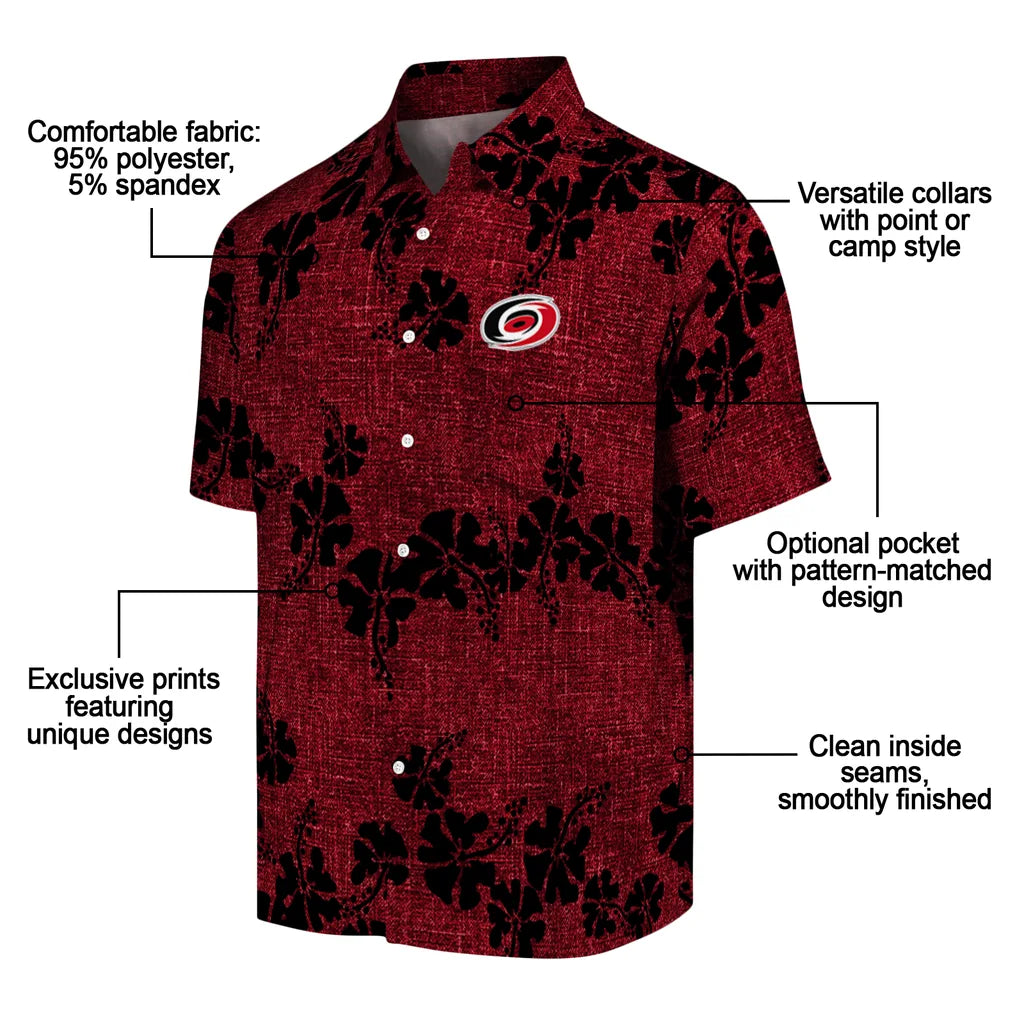Carolina Hurricanes Hawaiian Shirt - 50th State Flower – Moonbestprint
