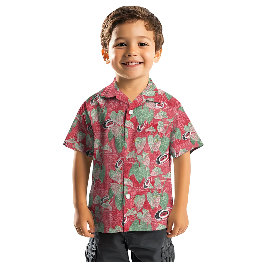 Carolina Hurricanes Hawaiian Shirt - Anthurium Overlay – Moonbestprint