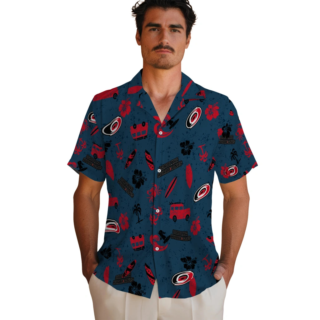 Carolina Hurricanes Hawaiian Shirt - Beach Vibe – Moonbestprint