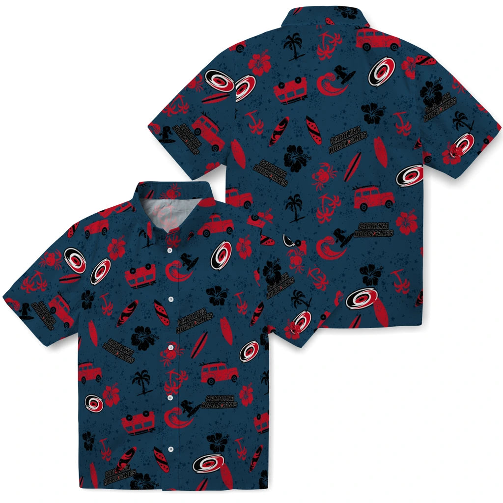 Carolina Hurricanes Hawaiian Shirt - Beach Vibe – Moonbestprint