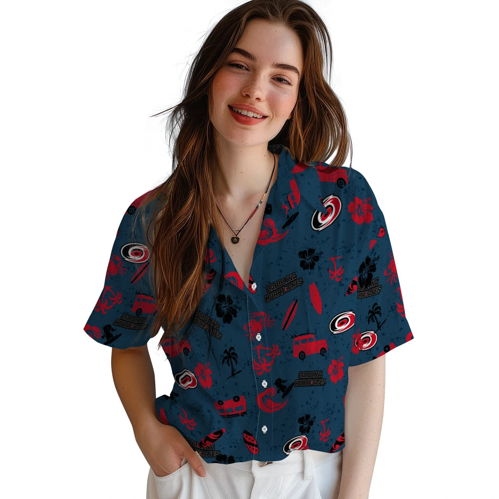 Carolina Hurricanes Hawaiian Shirt - Beach Vibe – Moonbestprint