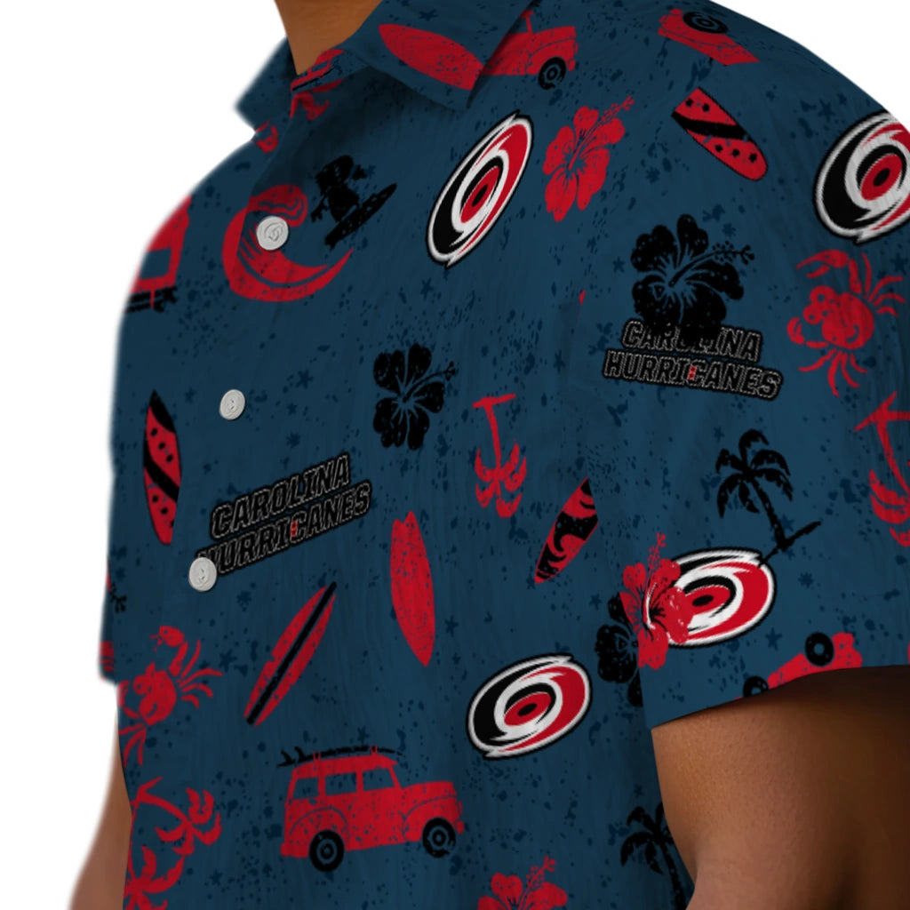 Carolina Hurricanes Hawaiian Shirt - Beach Vibe – Moonbestprint