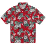 Carolina Hurricanes Hawaiian Shirt - Flamingo and Hibiscus – Moonbestprint