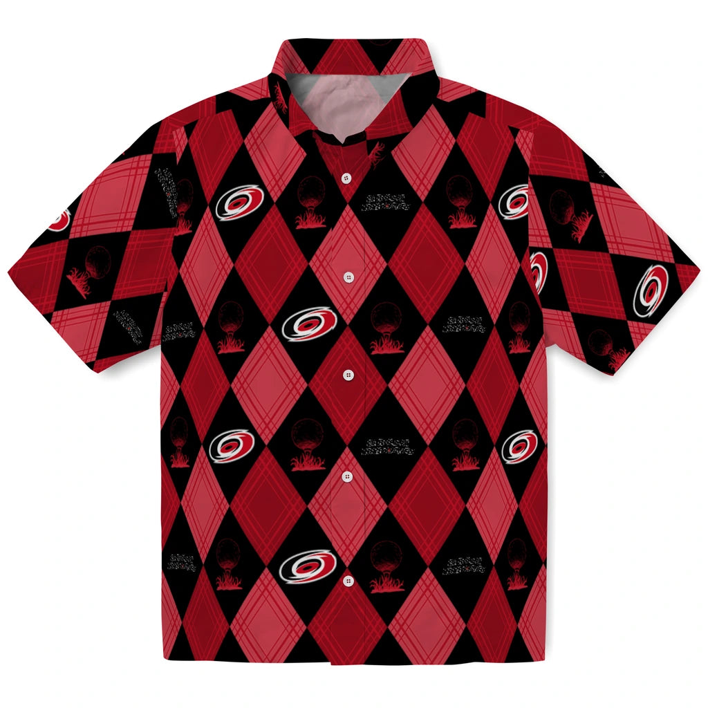 Carolina Hurricanes Hawaiian Shirt - Golfing Plaid – Moonbestprint