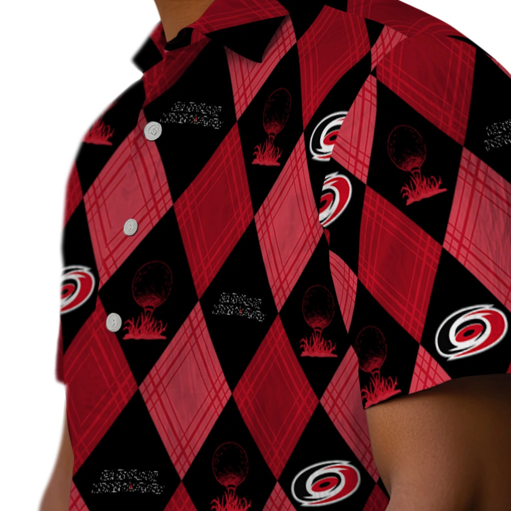 Carolina Hurricanes Hawaiian Shirt - Golfing Plaid – Moonbestprint