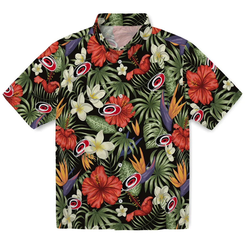 Carolina Hurricanes Hawaiian Shirt - Hawaii Floral Hibiscus – Moonbestprint