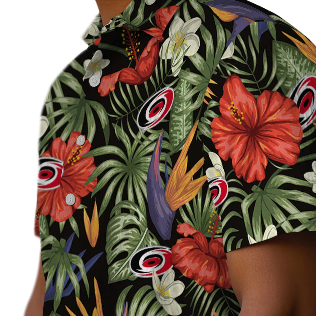 Carolina Hurricanes Hawaiian Shirt - Hawaii Floral Hibiscus – Moonbestprint