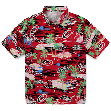 Carolina Hurricanes Hawaiian Shirt - Hawaii Island | Moonbestprint