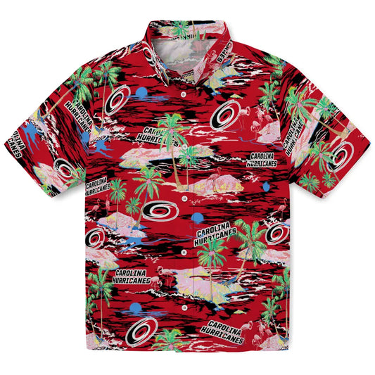 Carolina Hurricanes Hawaiian Shirt - Hawaii Island - Moonbestprint