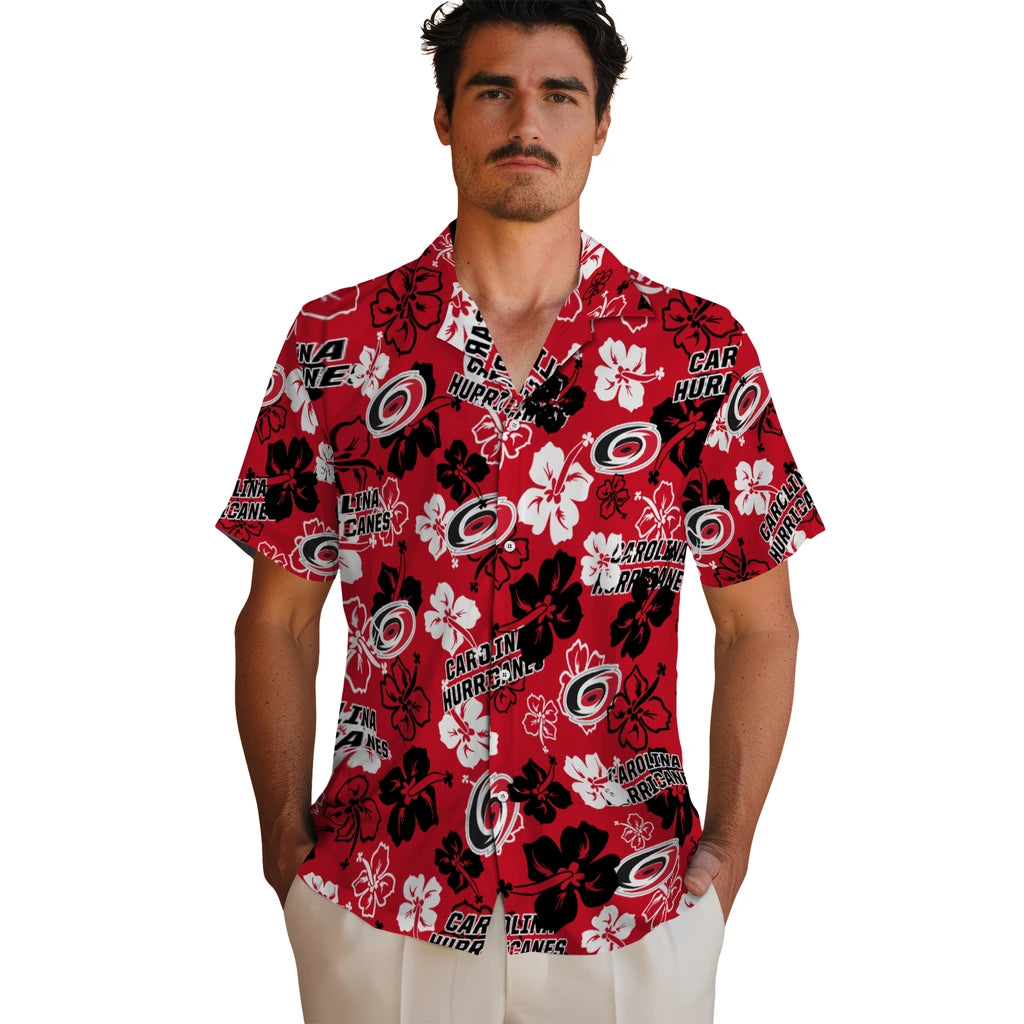 Carolina Hurricanes Hibiscus Bloom Hawaiian Shirt – Moonbestprint
