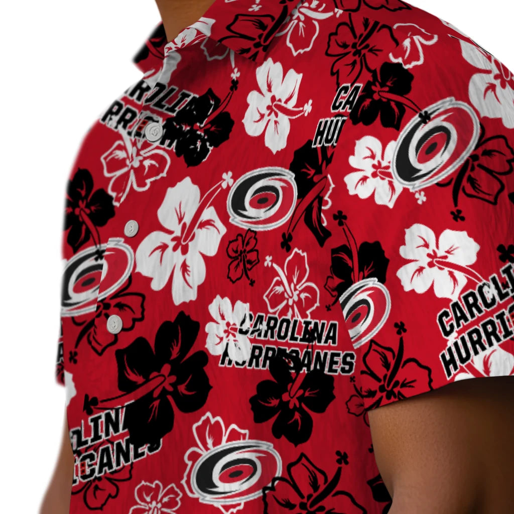 Carolina Hurricanes Hibiscus Bloom Hawaiian Shirt – Moonbestprint