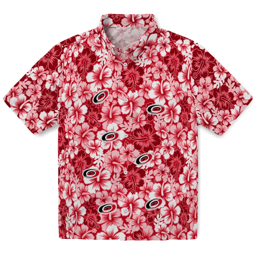 Carolina Hurricanes Hawaiian Shirt - Hibiscus Blooms – Moonbestprint