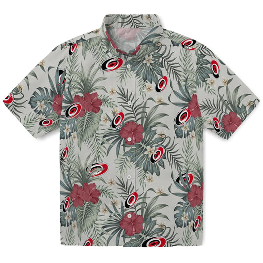 Carolina Hurricanes Hawaiian Shirt - Hibiscus Designs - Moonbestprint