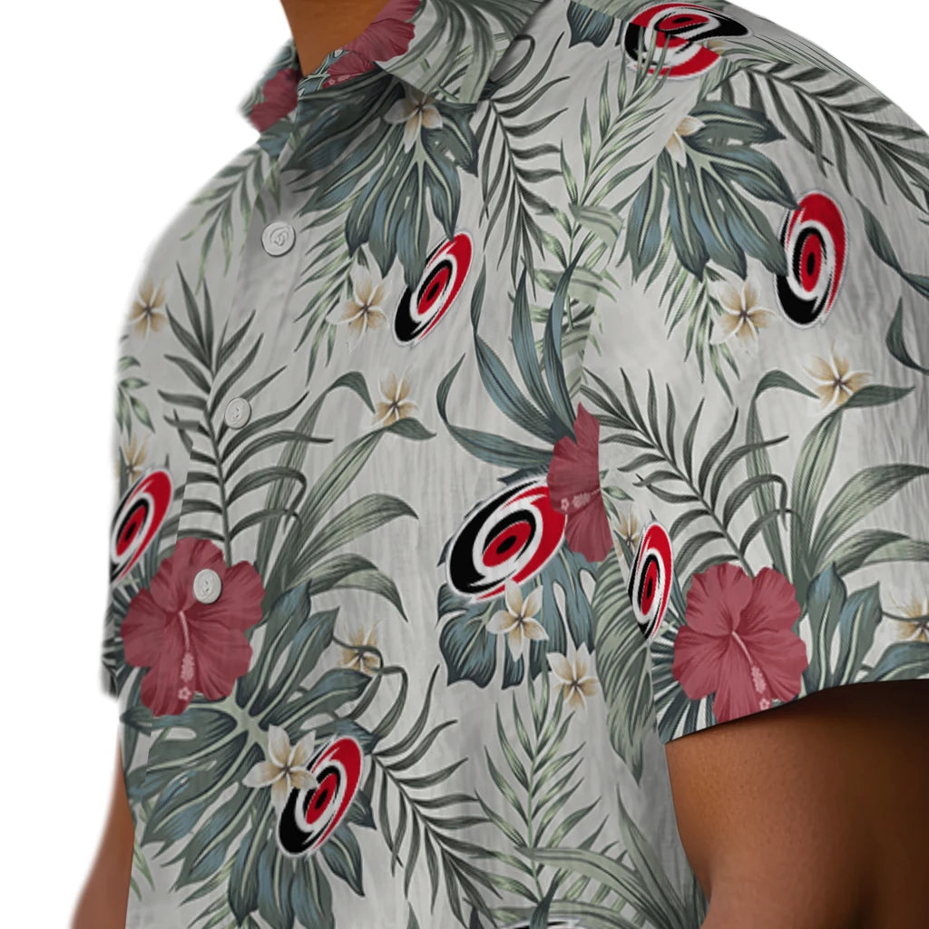 Carolina Hurricanes Hawaiian Shirt - Hibiscus Designs – Moonbestprint