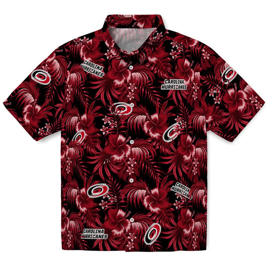 Carolina Hurricanes Hawaiian Shirt - Hibiscus Exotic | Moonbestprint