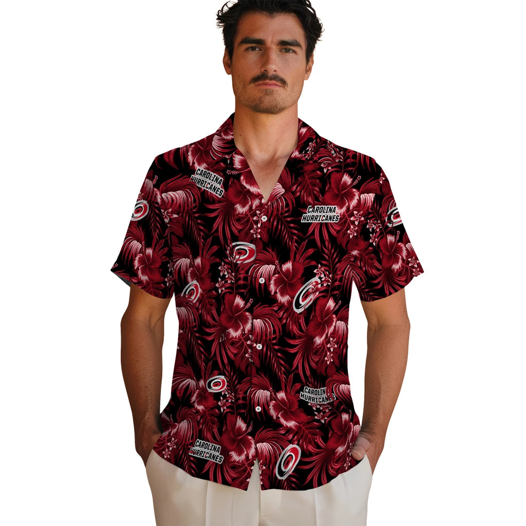 Carolina Hurricanes Hawaiian Shirt - Hibiscus Exotic – Moonbestprint