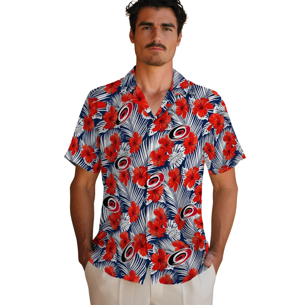 Carolina Hurricanes Hawaiian Shirt - Hibiscus Fiesta – Moonbestprint