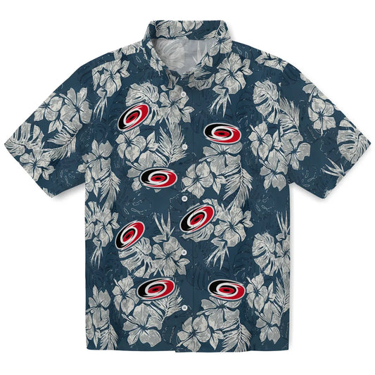 Carolina Hurricanes Hawaiian Shirt - Hibiscus Flowers | Moonbestprint