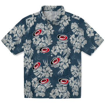 Carolina Hurricanes Hawaiian Shirt - Hibiscus Flowers – Moonbestprint