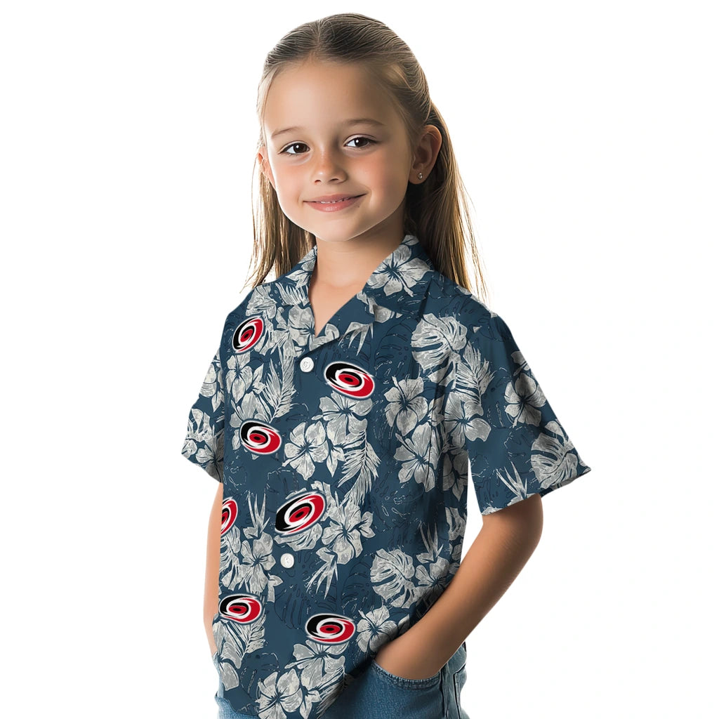 Carolina Hurricanes Hawaiian Shirt - Hibiscus Flowers – Moonbestprint