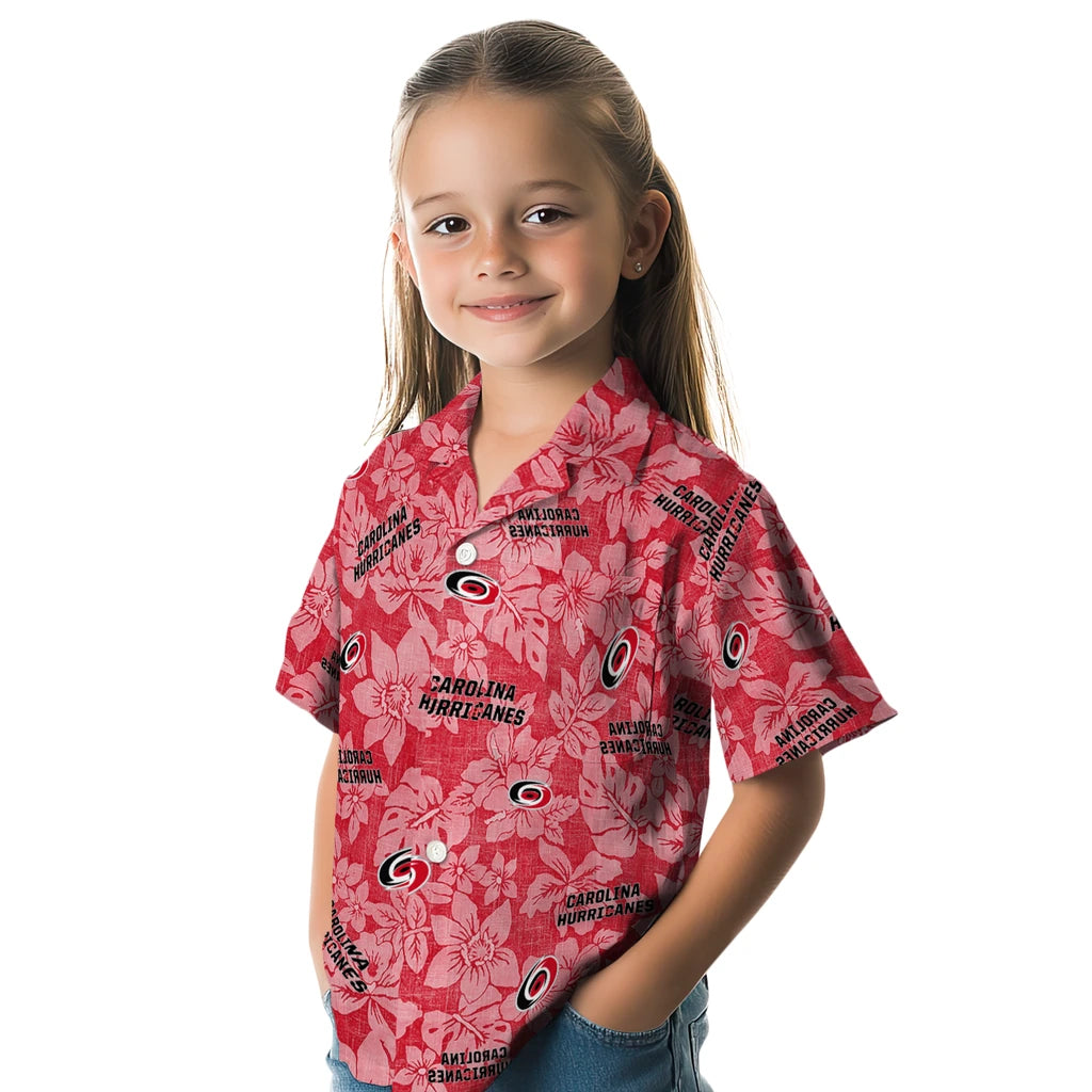Carolina Hurricanes Hawaiian Shirt - Hibiscus Oasis – Moonbestprint